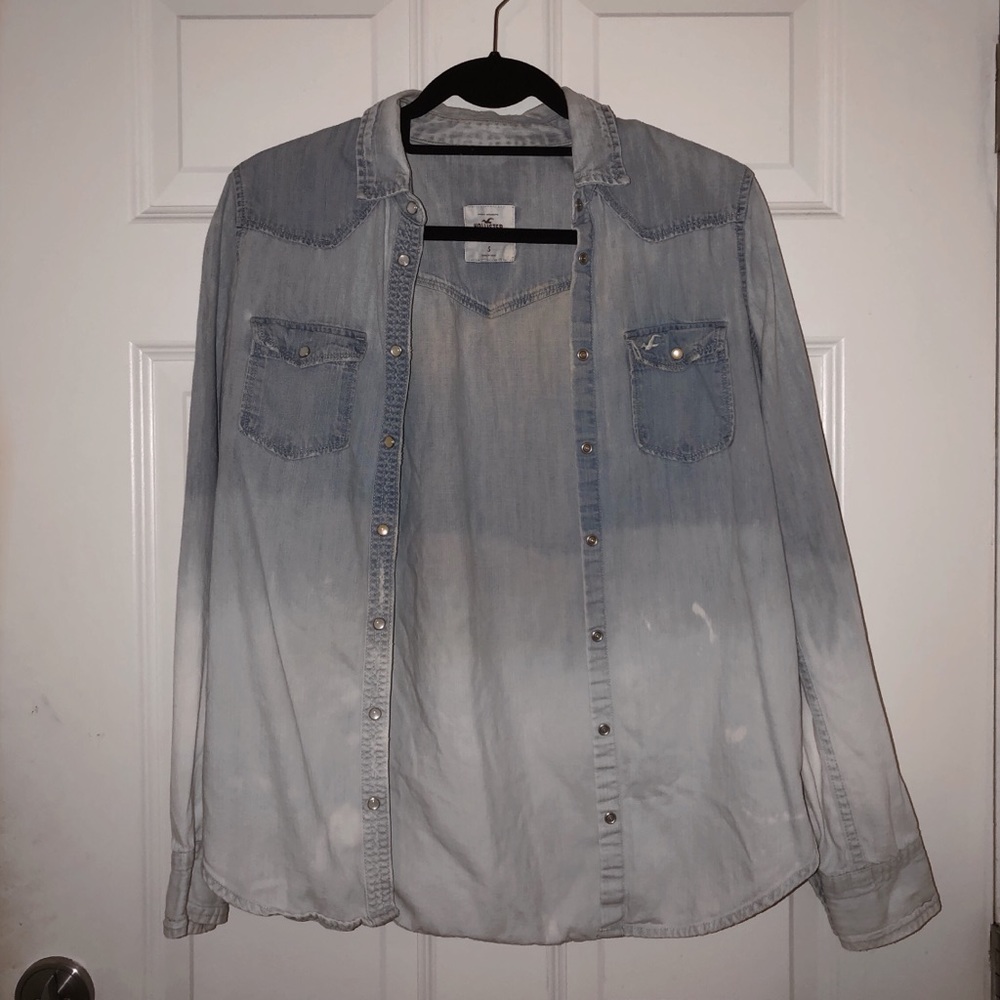 HOLLISTER Ombré Styled Denim Shirt